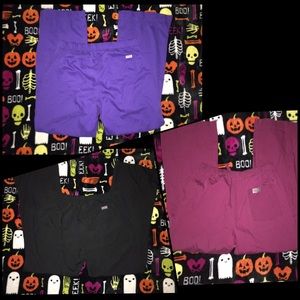 3 pair women’s scrub pants size M